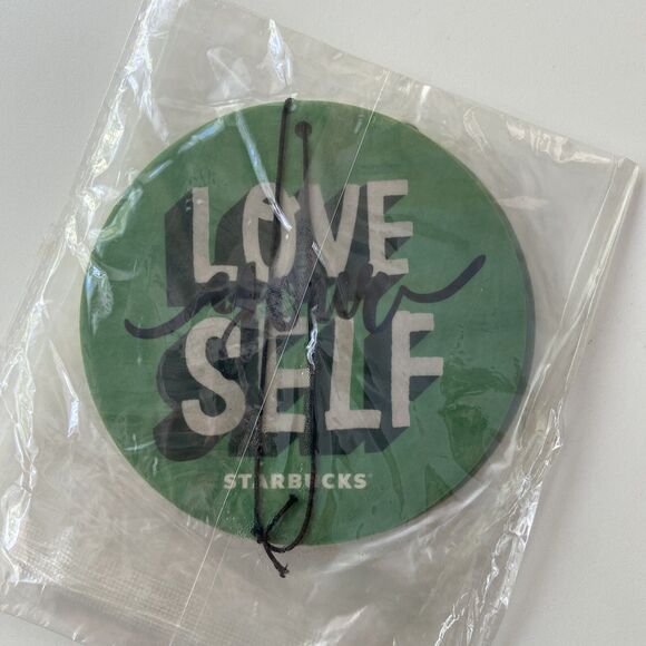 2PCS Starbucks Car Air Freshener LOVE YOURSELF New, Sealed - Picture 2 of 4
